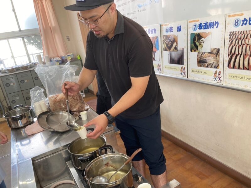 大阪地区『大阪市立香蓑小学校』食育授業